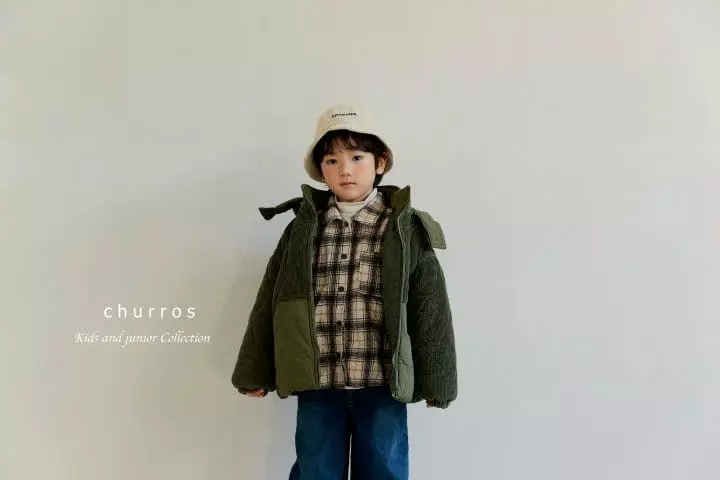 Churros - Korean Children Fashion - #littlefashionista - Mio Check Shirt - 6