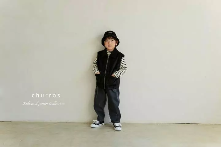 Churros - Korean Children Fashion - #Kfashion4kids - Two Dart Bonding Jeans - 4
