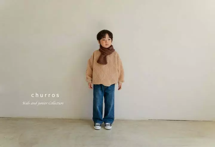 Churros - Korean Children Fashion - #littlefashionista - Wave Dumble Sweatshirt - 2