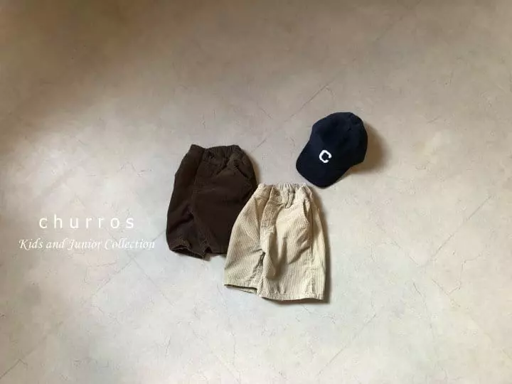Churros - Korean Children Fashion - #magicofchildhood - Cube Corduroy Pants - 2