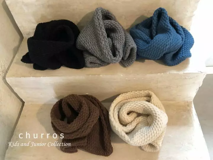 Churros - Korean Children Fashion - #magicofchildhood - Waffle Muffler - 9