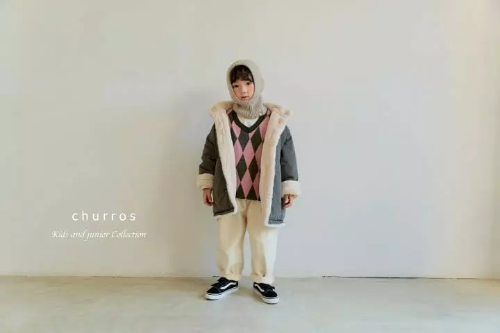 Churros - Korean Children Fashion - #magicofchildhood - Dia Knit Vest - 8
