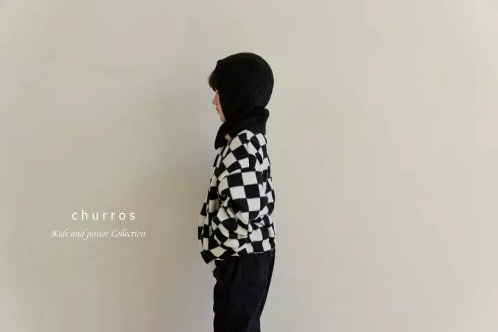 Churros - Korean Children Fashion - #littlefashionista - Knit Zipper Baraclave - 4