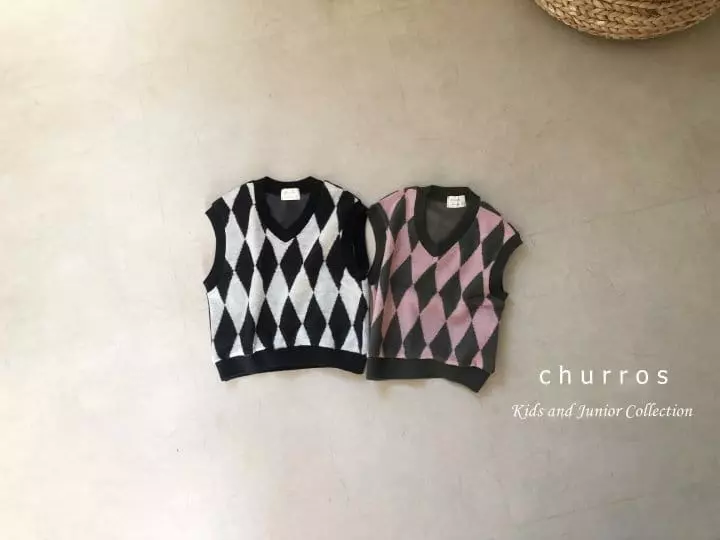 Churros - Korean Children Fashion - #minifashionista - Dia Knit Vest - 9