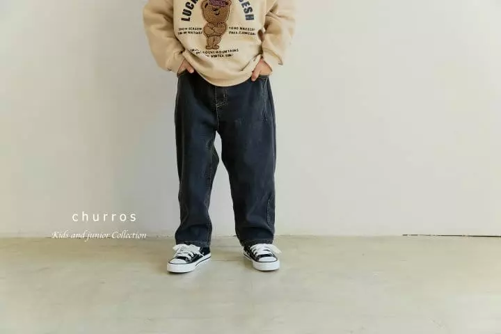 Churros - Korean Children Fashion - #minifashionista - Two Dart Bonding Jeans - 6