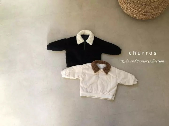 Churros - Korean Children Fashion - #prettylittlegirls - Bookle Collar Zip-up - 7