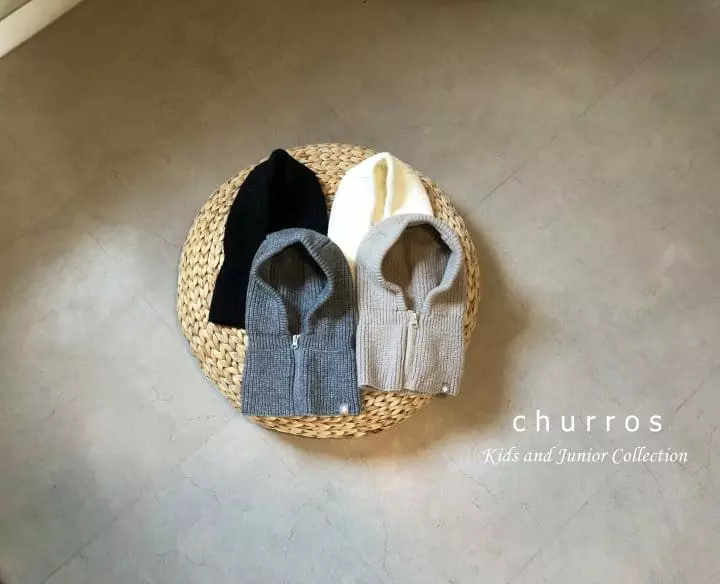Churros - Korean Children Fashion - #prettylittlegirls - Knit Zipper Baraclave - 6