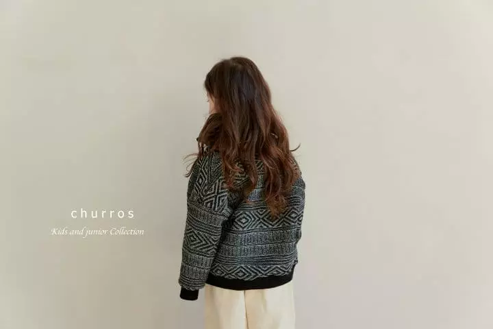 Churros - Korean Children Fashion - #stylishchildhood - Jacquard Cardigan - 6
