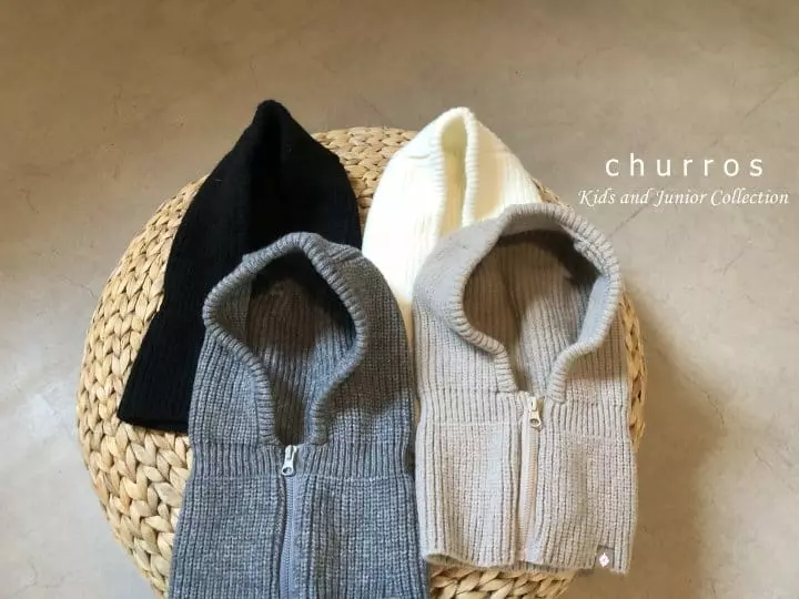 Churros - Korean Children Fashion - #todddlerfashion - Knit Zipper Baraclave - 7