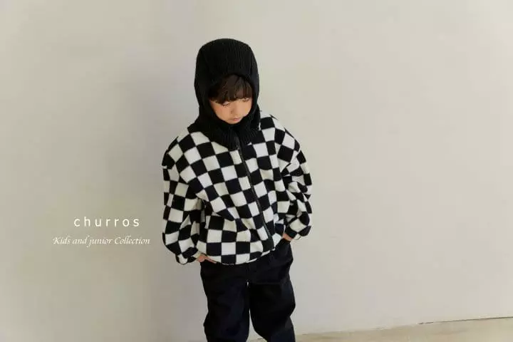 Churros - Korean Children Fashion - #todddlerfashion - Fleece Zip-up