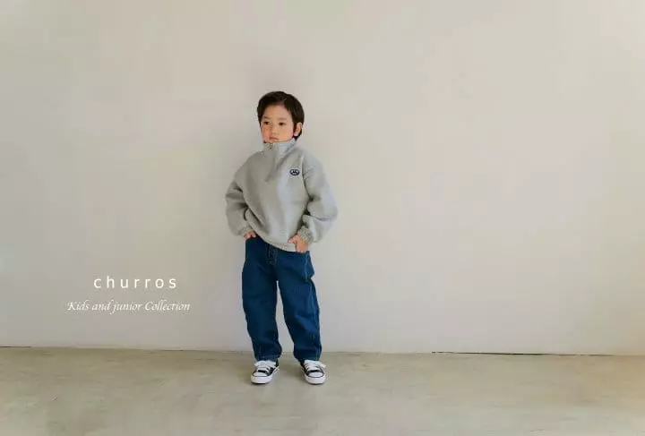Churros - Korean Children Fashion - #toddlerclothing - Two Dart Bonding Jeans - 9