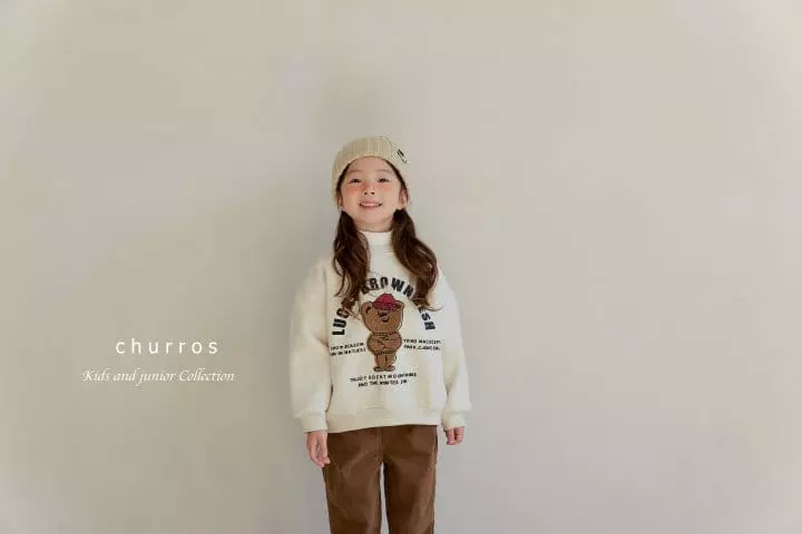 Churros - Korean Children Fashion - #todddlerfashion - Bookle Bear Sweatshirt - 4