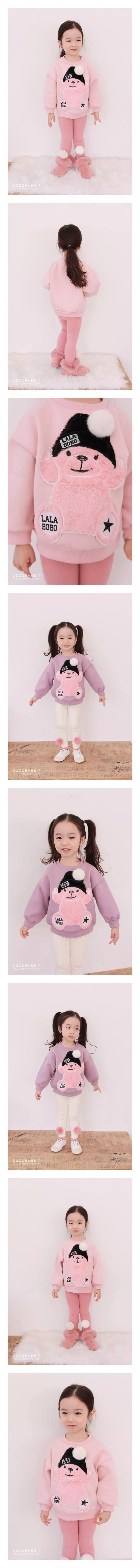 Coco Rabbit - Korean Children Fashion - #Kfashion4kids - Pink Bear Sweatshirt