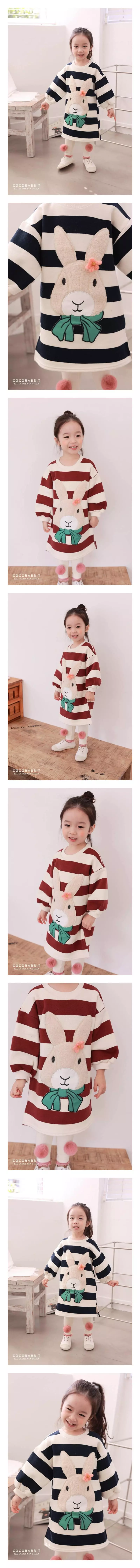 Coco Rabbit - Korean Children Fashion - #discoveringself - Strieps Ribbon Rabbit One-piece