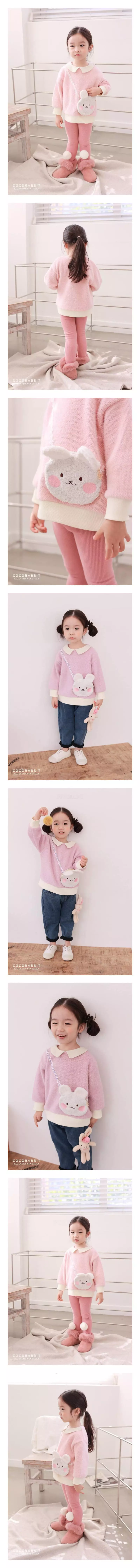 Coco Rabbit - Korean Children Fashion - #littlefashionista - Knit Rabbit Sweatshirt