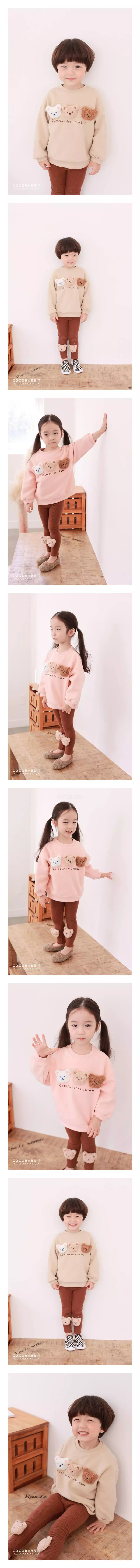 Coco Rabbit - Korean Children Fashion - #minifashionista - Face Bear Sweatshirt