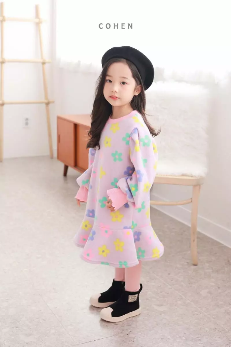 Cohen - Korean Children Fashion - #Kfashion4kids - Poly Flower One-piece - 11