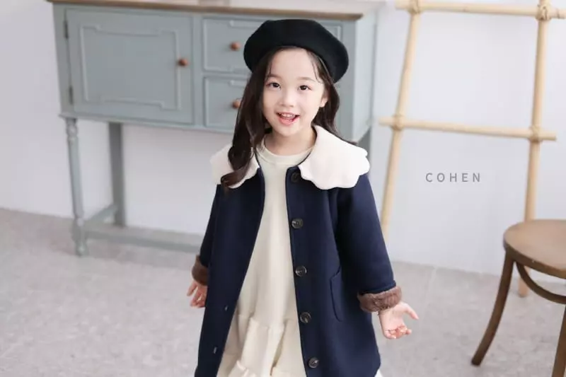 Cohen - Korean Children Fashion - #childofig - Cloud Collar Coat - 11