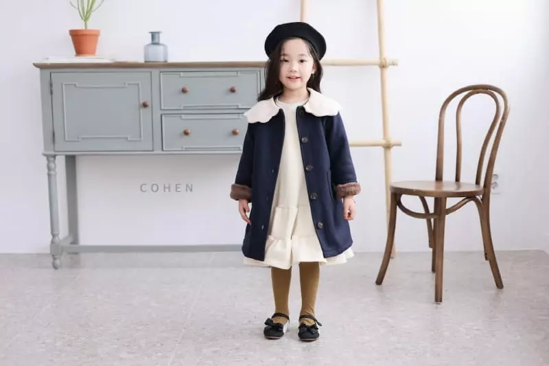 Cohen - Korean Children Fashion - #childofig - Cloud Collar Coat - 12