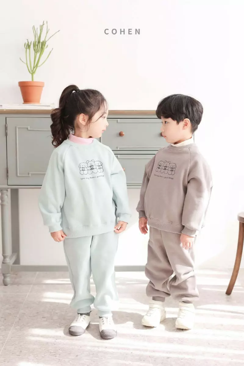Cohen - Korean Children Fashion - #childofig - Three Bears Top Bottom Set - 8