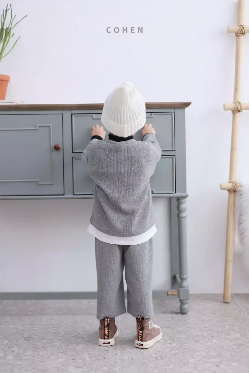 Cohen - Korean Children Fashion - #childofig - Fleece Knit Top Bottom Set - 5