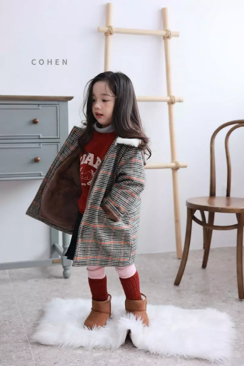 Cohen - Korean Children Fashion - #childrensboutique - Check Coat - 12