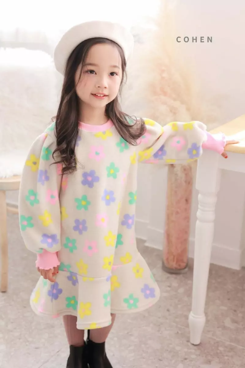 Cohen - Korean Children Fashion - #designkidswear - Poly Flower One-piece - 5