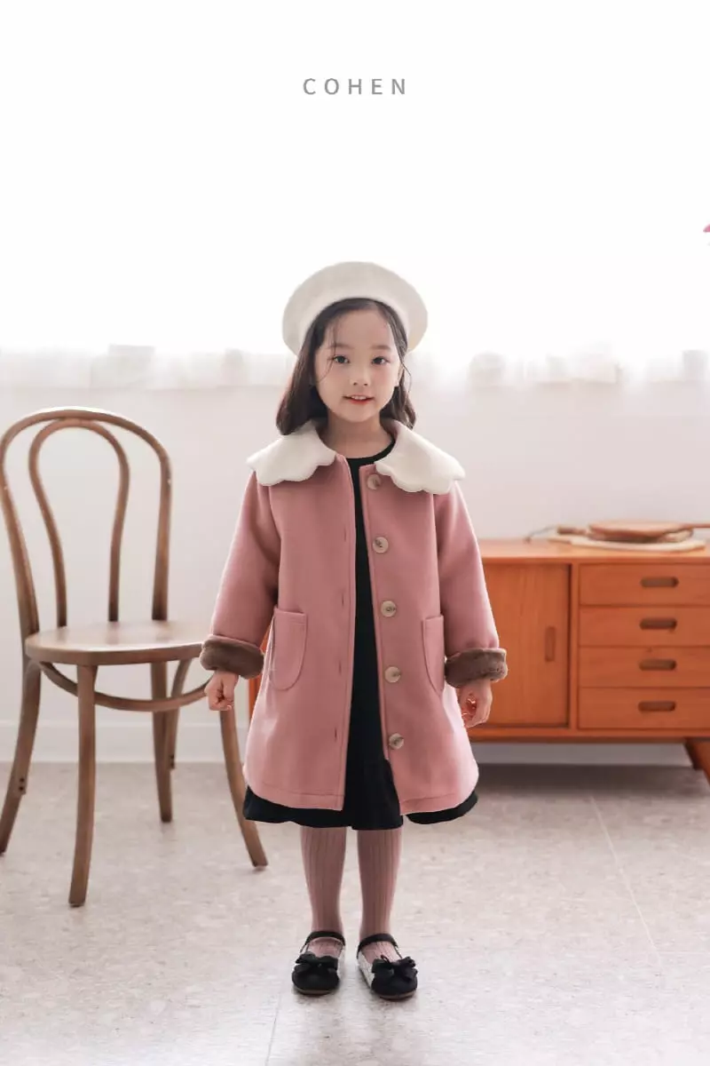 Cohen - Korean Children Fashion - #discoveringself - Cloud Collar Coat