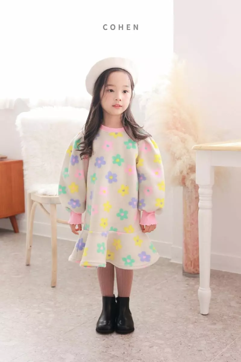 Cohen - Korean Children Fashion - #discoveringself - Poly Flower One-piece - 6