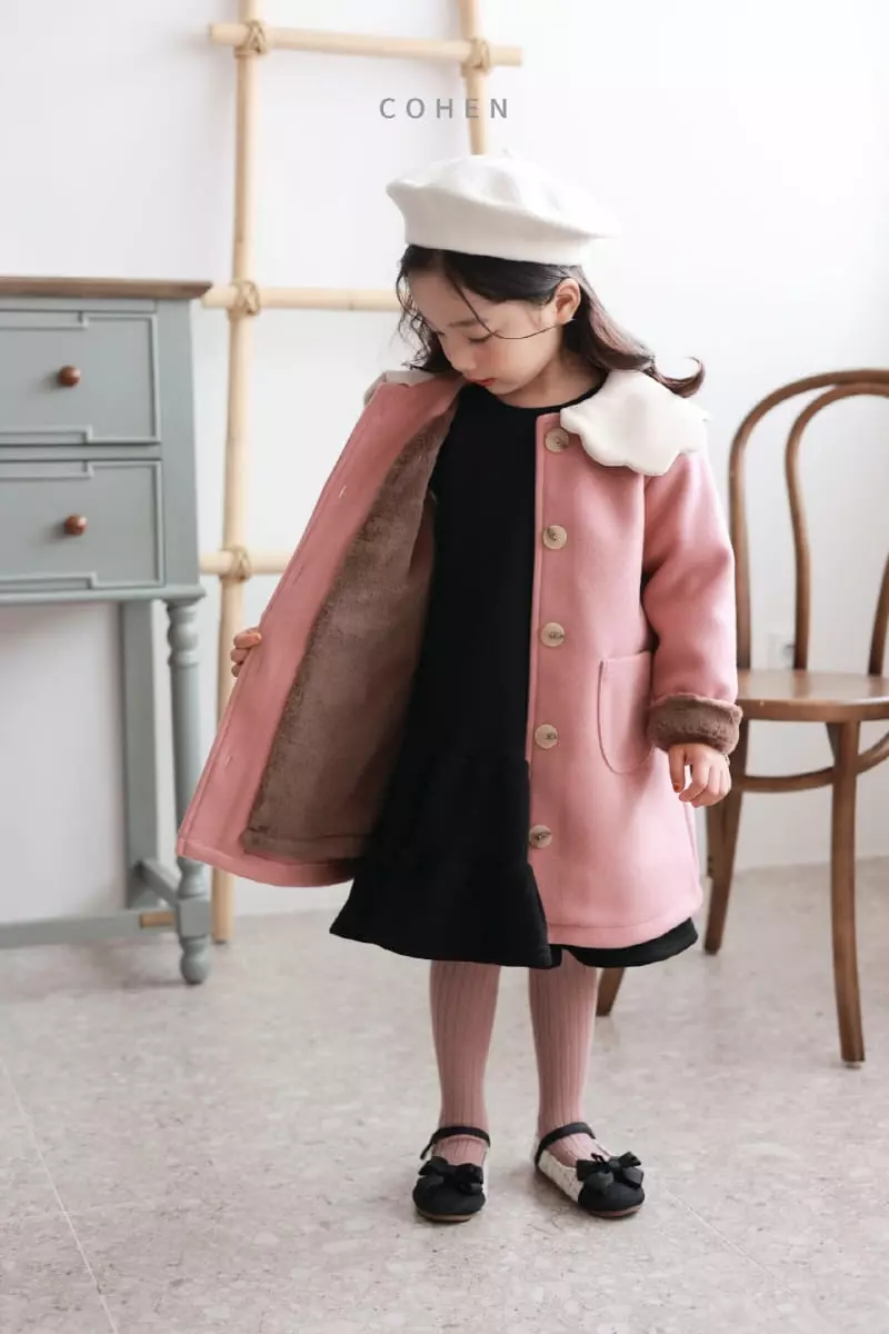 Cohen - Korean Children Fashion - #fashionkids - Cloud Collar Coat - 2