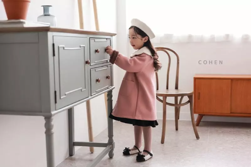 Cohen - Korean Children Fashion - #kidsshorts - Cloud Collar Coat - 3