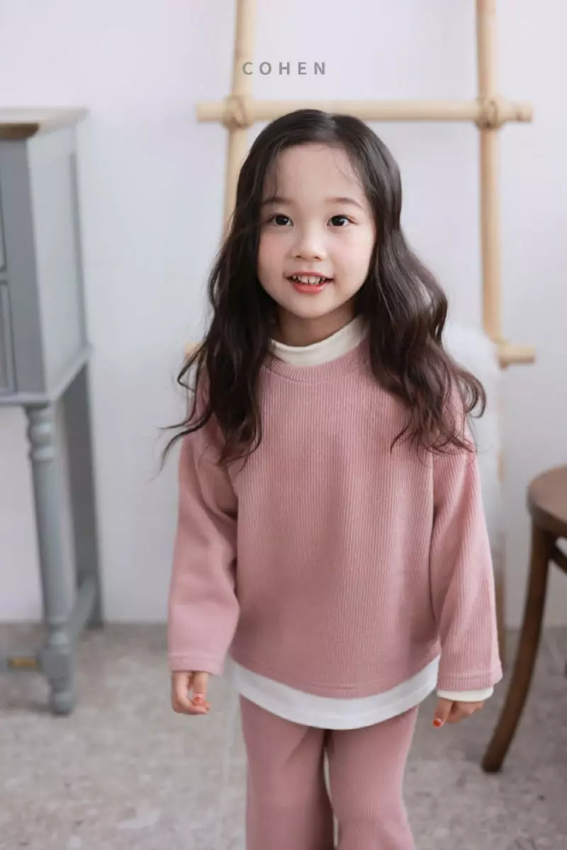 Cohen - Korean Children Fashion - #kidsshorts - Fleece Knit Top Bottom Set - 11