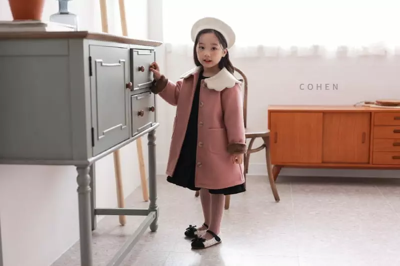 Cohen - Korean Children Fashion - #kidsshorts - Cloud Collar Coat - 4