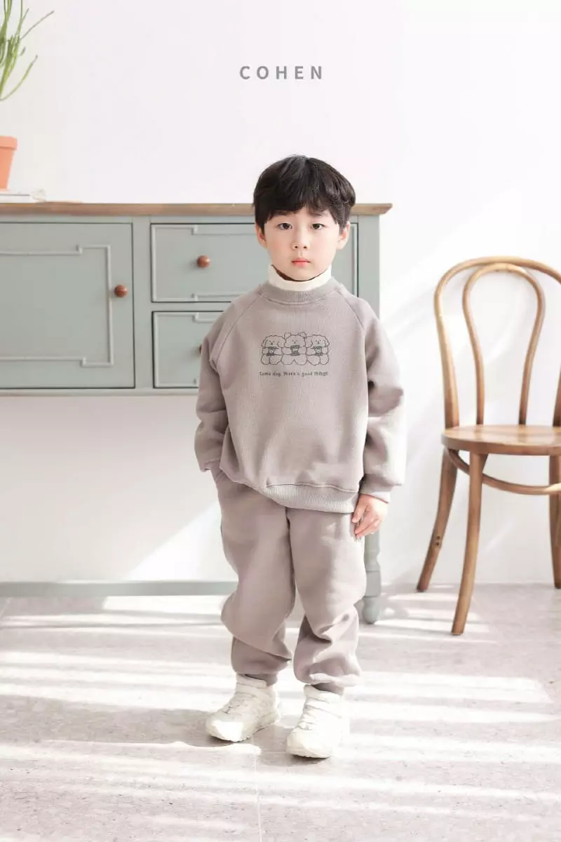 Cohen - Korean Children Fashion - #kidsstore - Three Bears Top Bottom Set