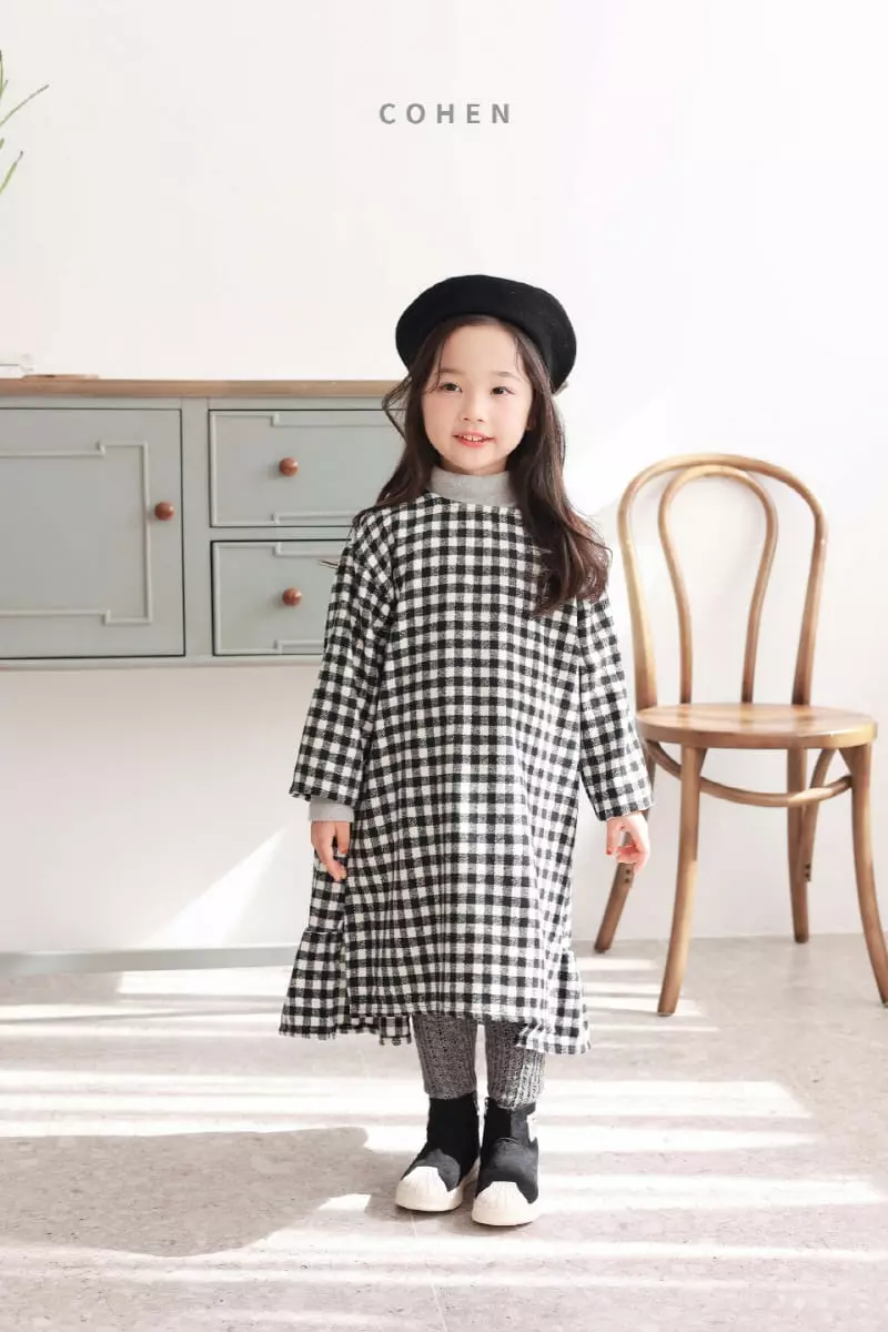 Cohen - Korean Children Fashion - #kidsstore - Unbal Check One-piece - 8