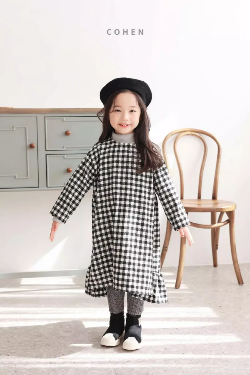 Cohen - Korean Children Fashion - #kidzfashiontrend - Unbal Check One-piece - 9