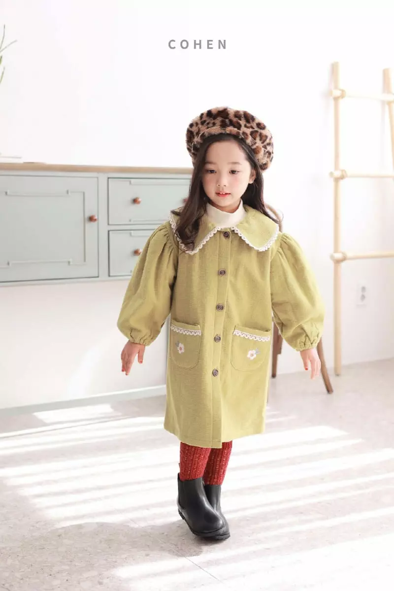 Cohen - Korean Children Fashion - #littlefashionista - Flower Embroidery One-piece - 8