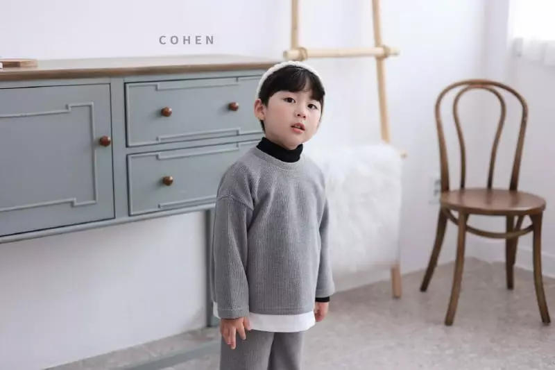Cohen - Korean Children Fashion - #magicofchildhood - Fleece Knit Top Bottom Set - 2