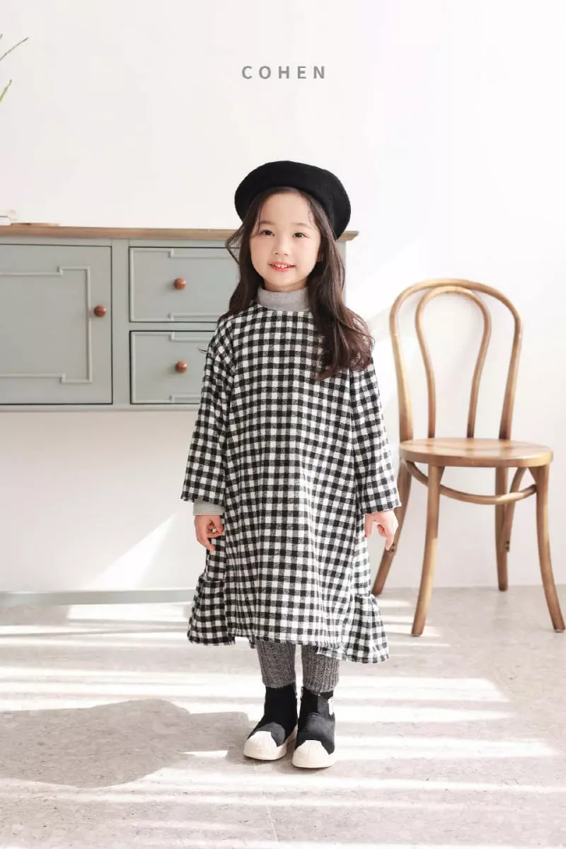 Cohen - Korean Children Fashion - #magicofchildhood - Unbal Check One-piece - 12