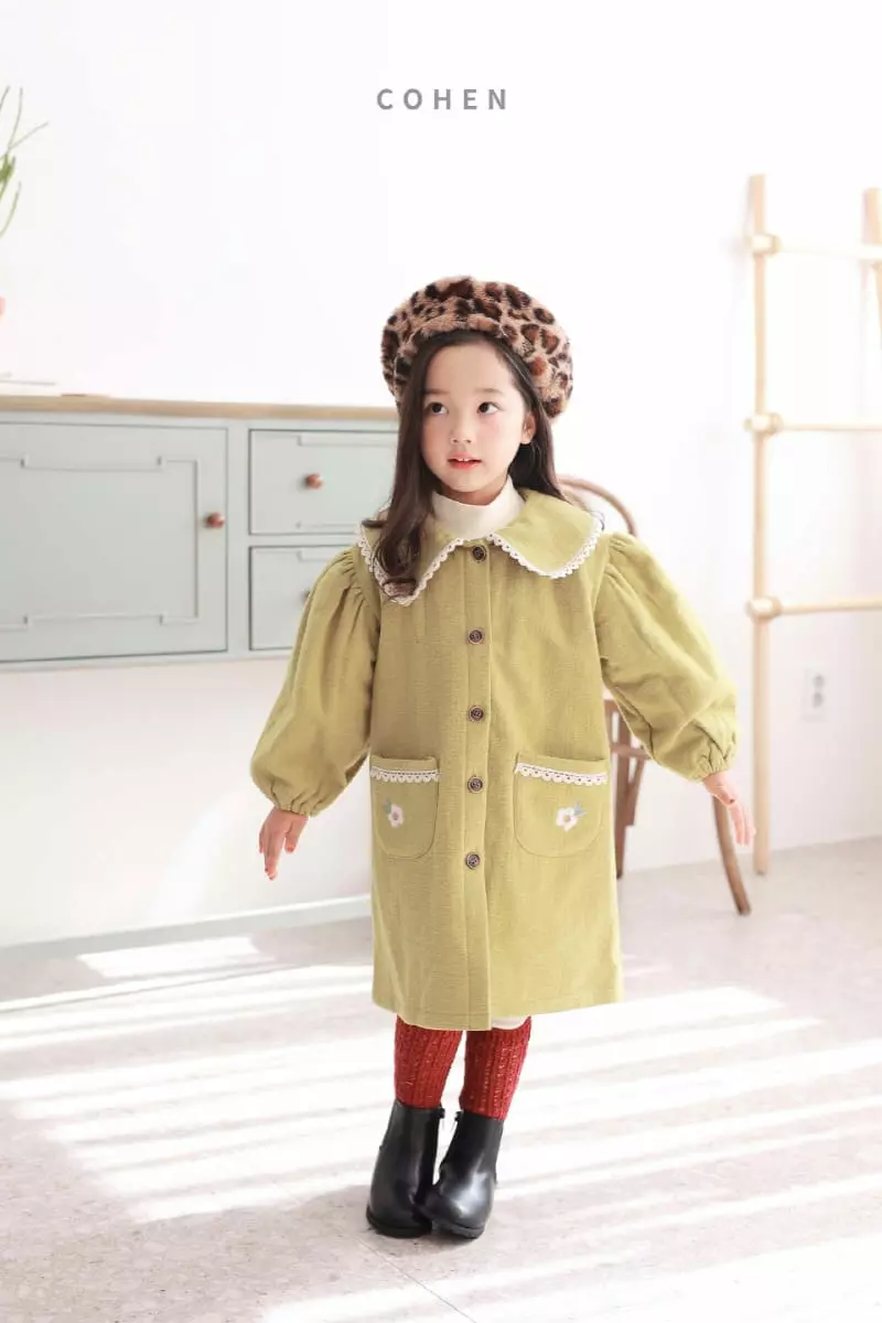 Cohen - Korean Children Fashion - #minifashionista - Flower Embroidery One-piece - 10