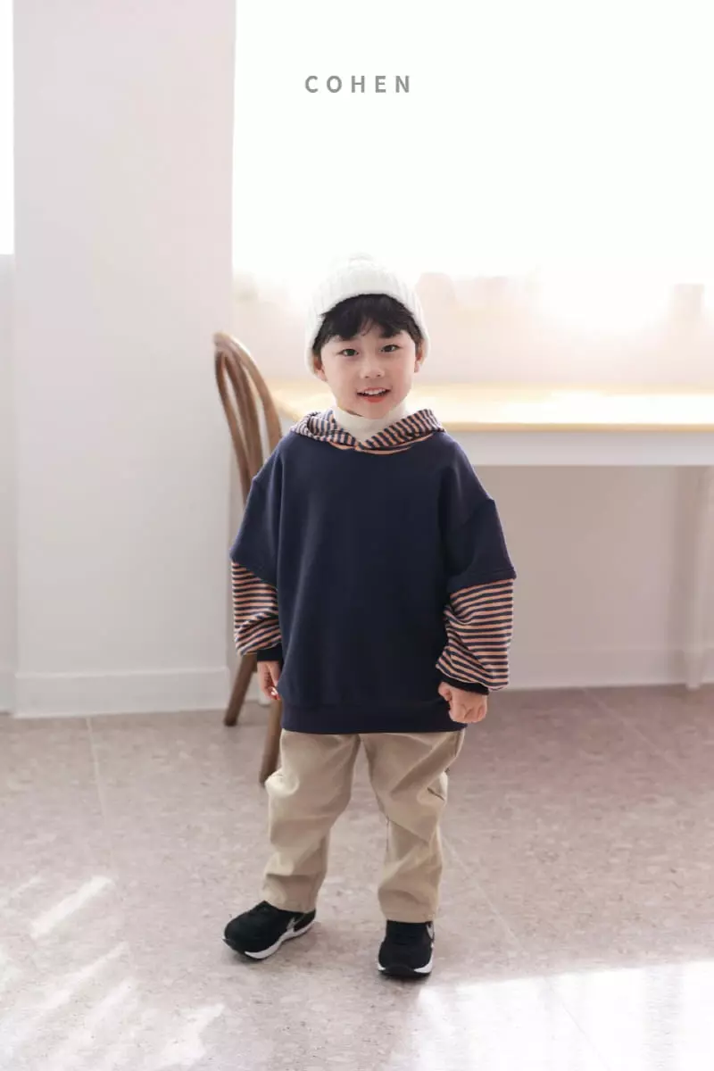 Cohen - Korean Children Fashion - #stylishchildhood - Stripes Hoody