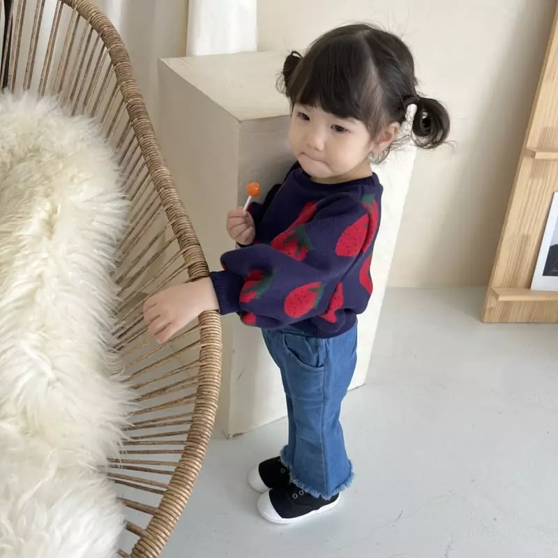 Color - Korean Children Fashion - #Kfashion4kids - Strawberry Tee - 2