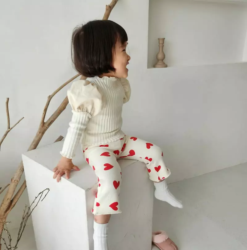 Color - Korean Children Fashion - #designkidswear - Heart Pants - 7