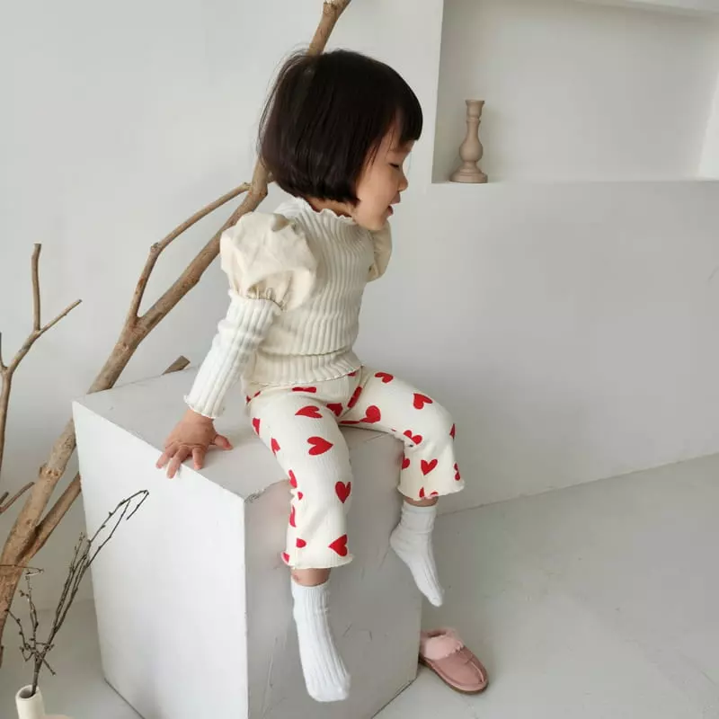 Color - Korean Children Fashion - #discoveringself - Heart Pants - 8