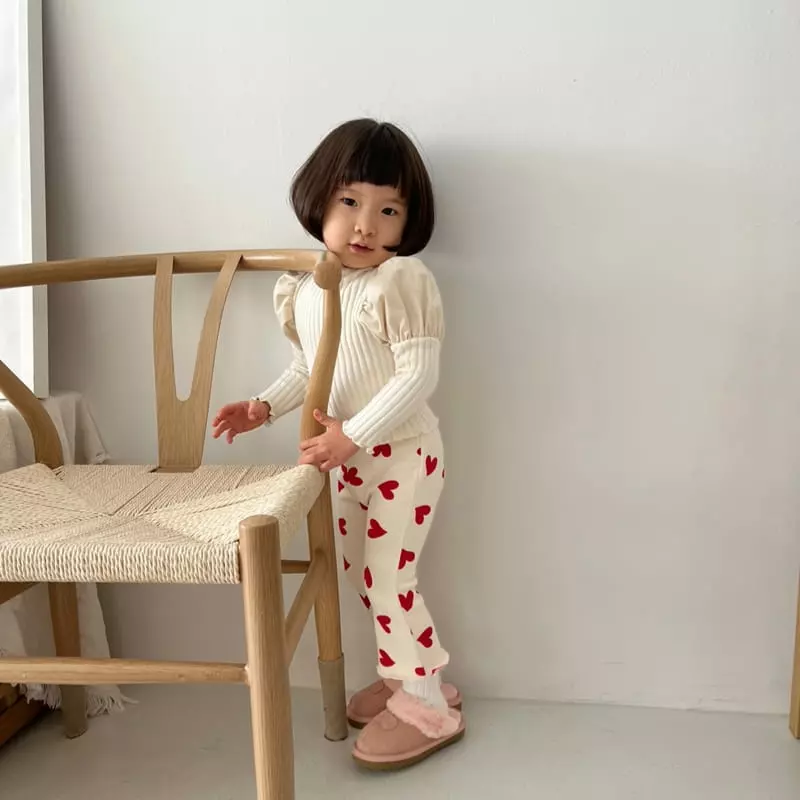 Color - Korean Children Fashion - #fashionkids - Heart Pants - 9