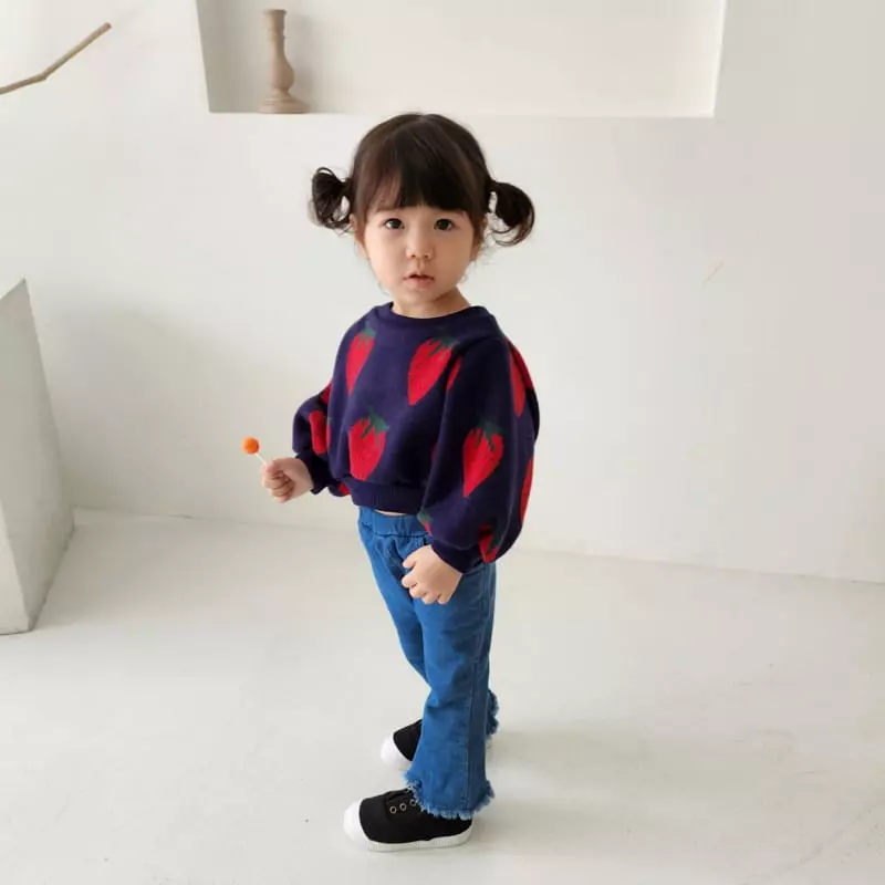 Color - Korean Children Fashion - #kidzfashiontrend - Strawberry Tee