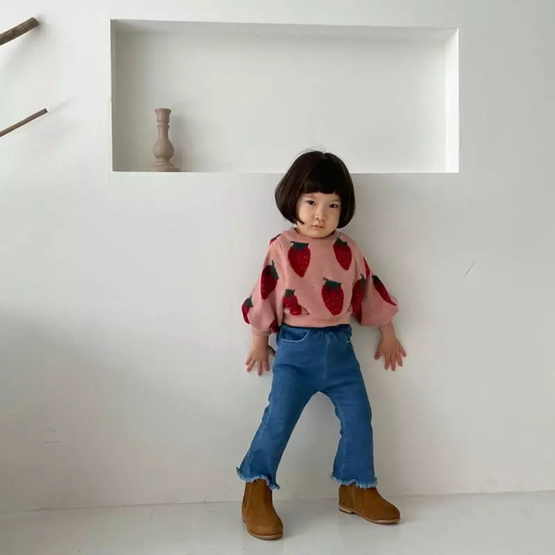 Color - Korean Children Fashion - #prettylittlegirls - Strawberry Tee - 6
