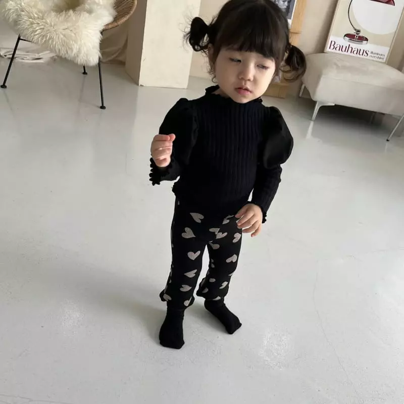 Color - Korean Children Fashion - #todddlerfashion - Heart Pants - 2