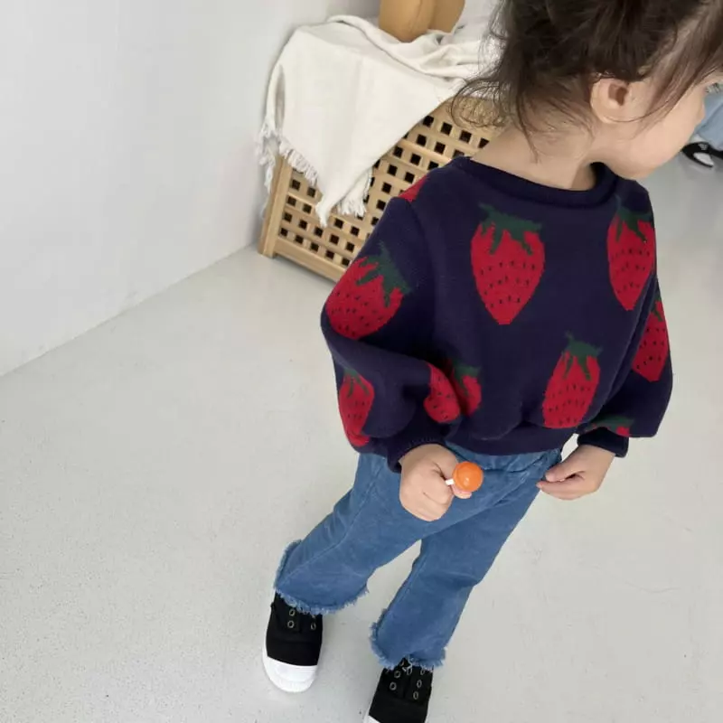 Color - Korean Children Fashion - #todddlerfashion - Peach Denim Jeans