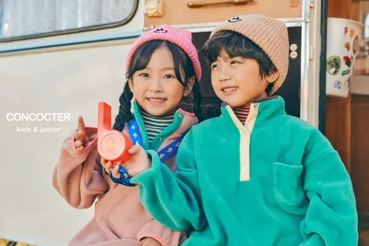 Concocter - Korean Children Fashion - #Kfashion4kids - Pretty Fleece Top Bottom Set - 5